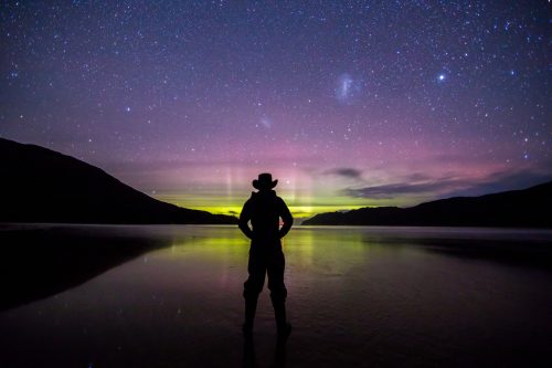 Aurora Australis Over the Tasman Sea from SouthWest National Park