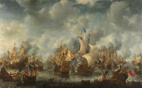The Battle of Terheide (1653-1666) by Jan Abrahamsz Beerstraaten