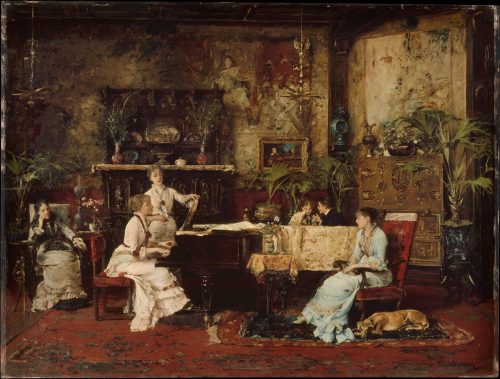The Music Room (1878) by Mihály Munkácsy